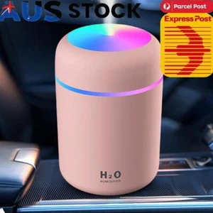 300ml Cool Mist Sprayer USB with Colorful Light Mini Ultrasonic Air Humidifier - Picture 1 of 10