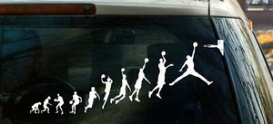 Evoluzione del Basket - Adesivo Decalcomania per Auto, Finestra, Parete o Laptop x39 - Foto 1 di 1