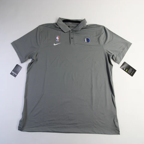 Dallas Mavericks Nike NBA Authentics Dri-Fit Polo Men's Dark Gray New Cover