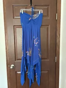 Boho Halter neck High Low Dress Free Size - Picture 1 of 4