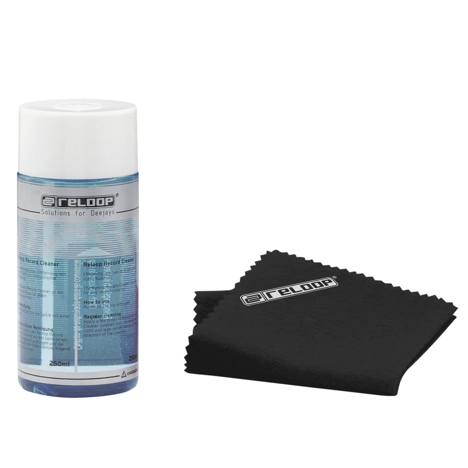 Reloop REC-CLEANER Record CD Cleaning fluid and Cloth - Image 1 of 1