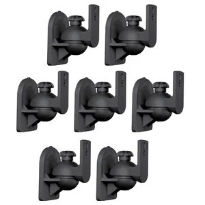 7er-Pack-Set - Universal Satelliten Lautsprecher schwarz Wandhalterung Halterungen passt JVC Bose - Bild 1 von 1
