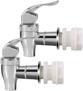 Beverage dispenser plastic spigot Chrome Plated (2-Pack) - Picture 1 of 1