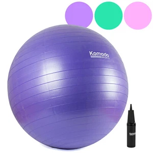 Yoga Ball - Anti-Burst Exercise Pilates Fitness Balance Pregnancy Core Workout - Picture 1 of 29