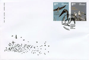 Croatia 2019 FDC Birds Europa Gulls Sand Martin 2v Set Cover Stamps - Picture 1 of 1