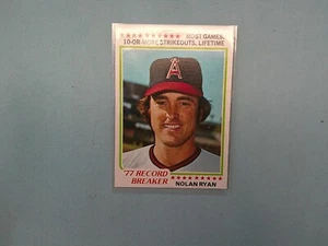 1978 Topps NOLAN RYAN Record Breaker - Picture 1 of 1