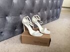 Ladies Double Strap White Shoes - Size 6 Wide Fit