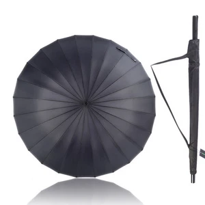 132cm Golfschirm Reise Regenschirm Stockschirm Langschirm Stabil 24 Ribs Schirm - Bild 1 von 9