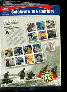 Celebrate the Century Stamps 1940's - Picture 1 of 2