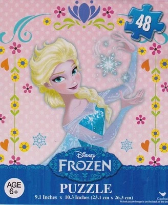 Nuevo Rompecabezas Frozen Elsa Disney 48 piezas envío rápido 9,1 x 10,3 pulgadas I Foto 1 de 4