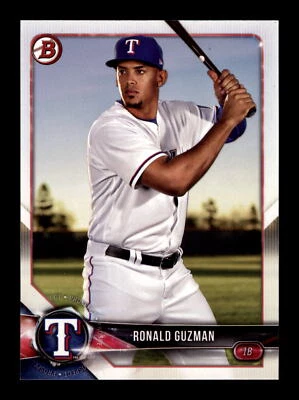 2018 Bowman Prospects #BP122 Ronald Guzman Texas Rangers - Image 1 of 2