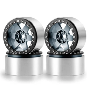 2.2'' Beadlock Wheel Rims Titanium for RC 1/10 SCX10 D90 TRX-4 Crawler Upgrade - Picture 1 of 7