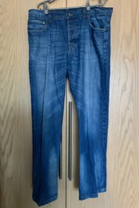 Jeff Banks mens straight cut denim jeans size 38S used - Picture 1 of 10