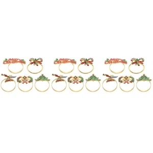 Set of 3 Napkin Ring Banquet Creative Buckle Table Napkins Rings - Picture 1 of 12