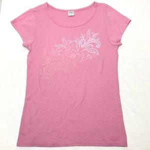 CRAZY SHIRTS Hawaii Blumenmuster Shirt Damen XL rosa Ombre kurzärmelig tropisch Y2K - Bild 1 von 9