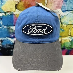 Gorra Ford Azul Ovalada Envejecida Adulto Ajustable Talla Única F-150 Camión Papá ¡NUEVA! - Imagen 1 de 24