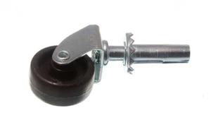 Nuovo 2 X Ruote Singola Ruota Presa Fissaggio 40mm (1.1/2'') Cuscinetto di Carico 25Kgs - O - Foto 1 di 1