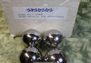 Flexbar 4 Spare Balls for 16099/16095 Ball Bearing V-Blocks - NOS - Picture 1 of 4