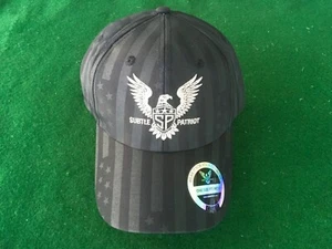 DEZENTER PATRIOT SCHWARZER VERDECKTER GOLFHUT STERNE & STREIFEN VERSTELLBAR - Bild 1 von 3