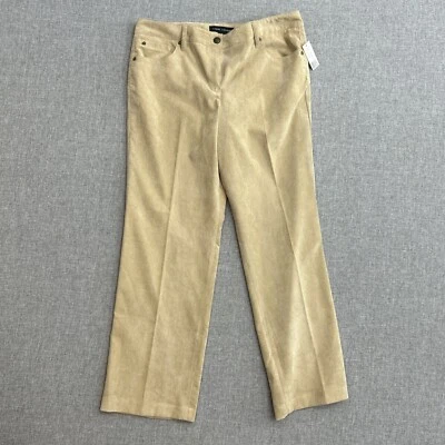 Larry Levine Corduroy Pants - Womens Size 16 - Tan - Petite 36”x31.5” Stretch - Image 1 of 4