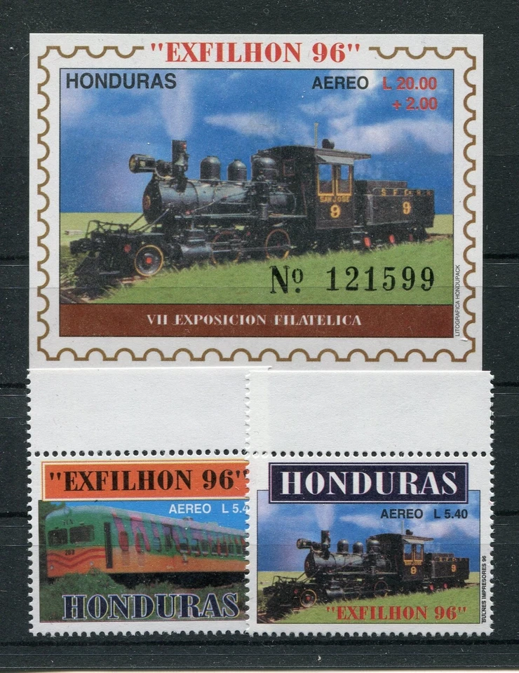 Honduras 1311/12 Block 56 Mint / Railway 1/3091 - Image 1 of 1