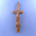 Antique Carved Boxwood Cross  ?  Stanhope Crucifix Pendant