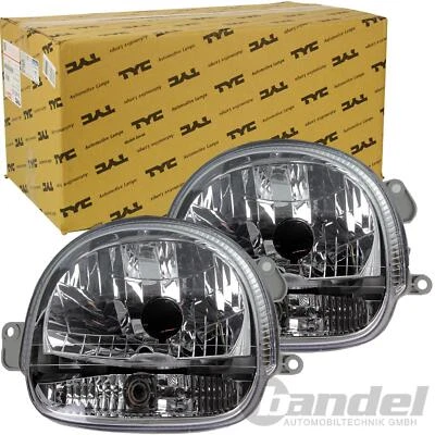 2x TYC KLARGLAS SCHEINWERFER CHROM VORNE LINKS+RECHTS für RENAULT TWINGO 1 C06 - Bild 1 von 3