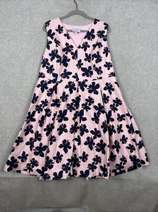 Draper James x Eloquii Womens Hibiscus Fit Flare Dress Size 20 Pink Floral - Picture 1 of 8