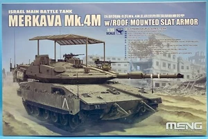 Meng 1/35 TS-056 Merkava Mk.4M w/roof-mounted slat armor Israel Main Battle Tank - Picture 1 of 10