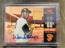 Willie McCovey Auto Autograph Bat Relic Fleer Greats of the Game Decade Greats