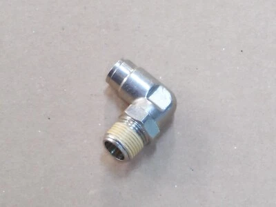 Norgren Pneufit Swivel Male Elbow, 3/8" Tube O/D, 3/8" NPT Thread - Image 1 of 4