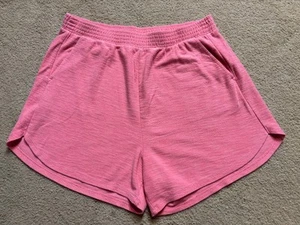 Old Navy Elastic Waist Pull-On Sweat Lounge Gym Beach Shorts Pink Coral Peach XL - Picture 1 of 4