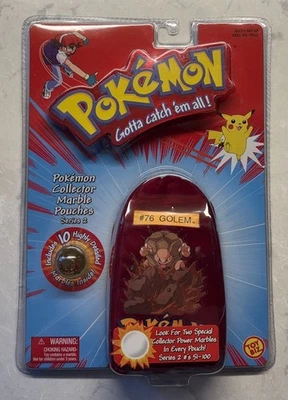 Pokemon Coleccionistas Bolsa de Mármol Golem #76 Serie 2 Marvel Comics! SELLADO NUEVO Foto 1 de 4