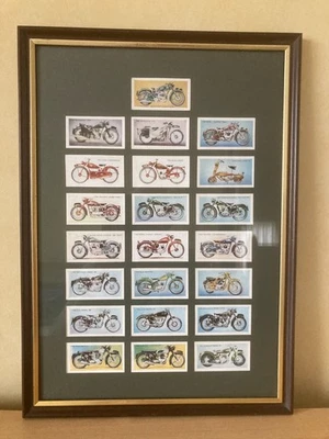 RSPA Modern British Motorcycles Trade Cards Set of 22 Issued in 1953 in Frame - Image 1 of 4