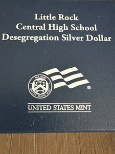2007-P Little Rock Central High School Desegregation Proof Silver Dollar No COA - Picture 1 of 3