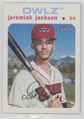 2020 Topps Heritage Minor League Edition White /50 Jeremiah Jackson #153 - Image 1 of 2