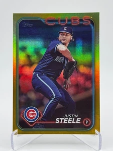 2024 Topps Series 1 #318 JUSTIN STEELE | Gold Foil - Picture 1 of 2