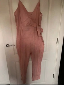 Pink Cotton Jumpsuit XL Shein Curve - Picture 1 of 2