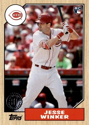 2017 Topps Update #US87-27 Jesse Winker Cincinnati Reds - Image 1 of 2