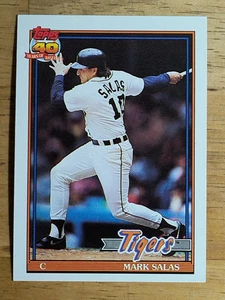 1991 Topps #498 Mark Salas - Picture 1 of 2