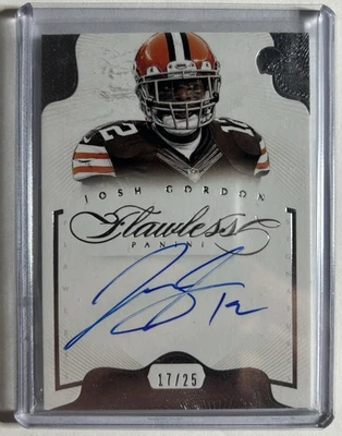 2014 Flawless  Signatures Josh Gordon On Card Auto. /25! All-Pro Wide Receiver🔥 - Image 1 of 2