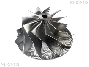 Rueda compresora Billet para turbocompresor mejorado/ajustado 44.39/60.01/11+0M/B... - Imagen 1 de 5