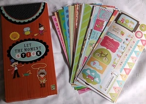 3Birds Let The Moment Stick Set Of 40 Stickers Sheets 6"x12" /542 - Picture 1 of 13