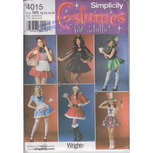 Schnittmuster für sexy Damen Kostüme Brustumfang 32,5-36" Simplicity 4012 - Bild 1 von 6