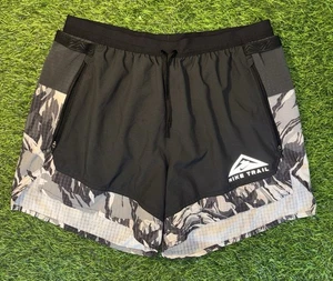 Nike Flex Stride Trail Shorts Mens M 5" Gray Dri-FIT Running BRIEF LINED DN4480 - Picture 1 of 5