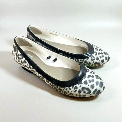 Crocs Gráfico Ballet LINA Zapatos Planos Leopardo/Ostra Para Mujer Talla 6 NUEVO Foto 1 de 4
