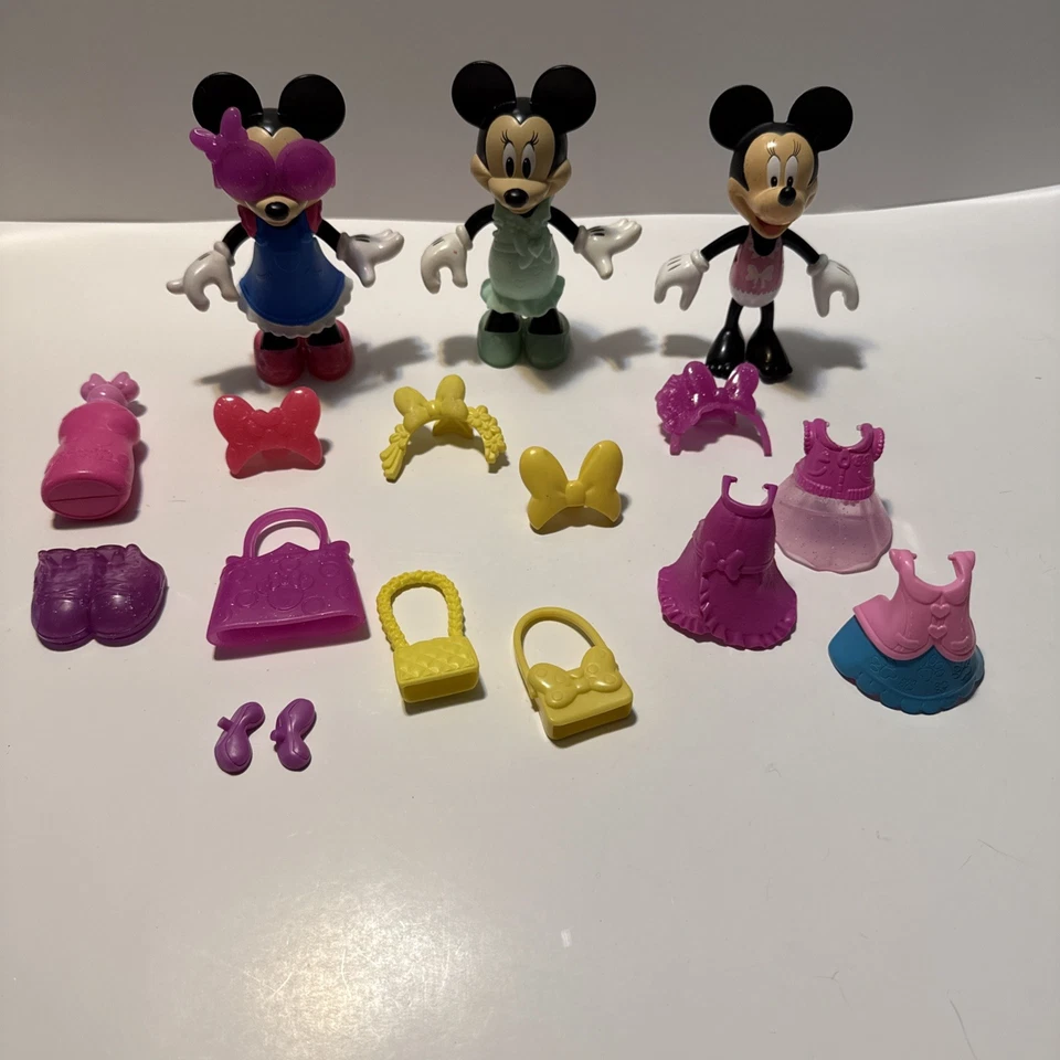 Disney Minnie Mouse Bowtique Muñeca de Vestir Snap N’ Estilo Minnie Mouse Lote  Foto 1 de 4