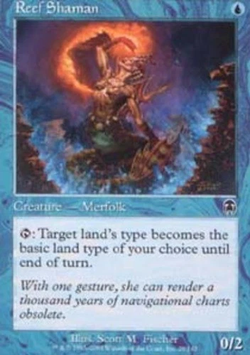 MTG - Reef Shaman - Apocalypse - NM, English Magic FLAT RATE SHIP - Image 1 of 1