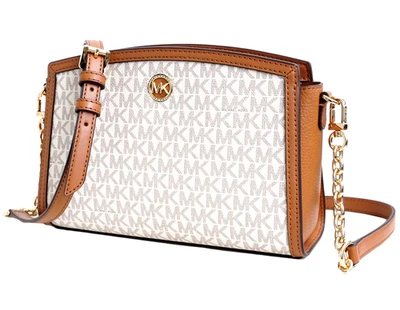 Michael Kors Shoulder Bag Chantal Large Ew cross Body Vanilla / Acorn New - Image 1 of 4