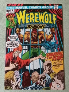 WEREWOLF BY NIGHT 6 MARVEL COMICS GROUP BOOK JUNE 1973 HIGH GRADE VF+ 8.5 RARE - Picture 1 of 3